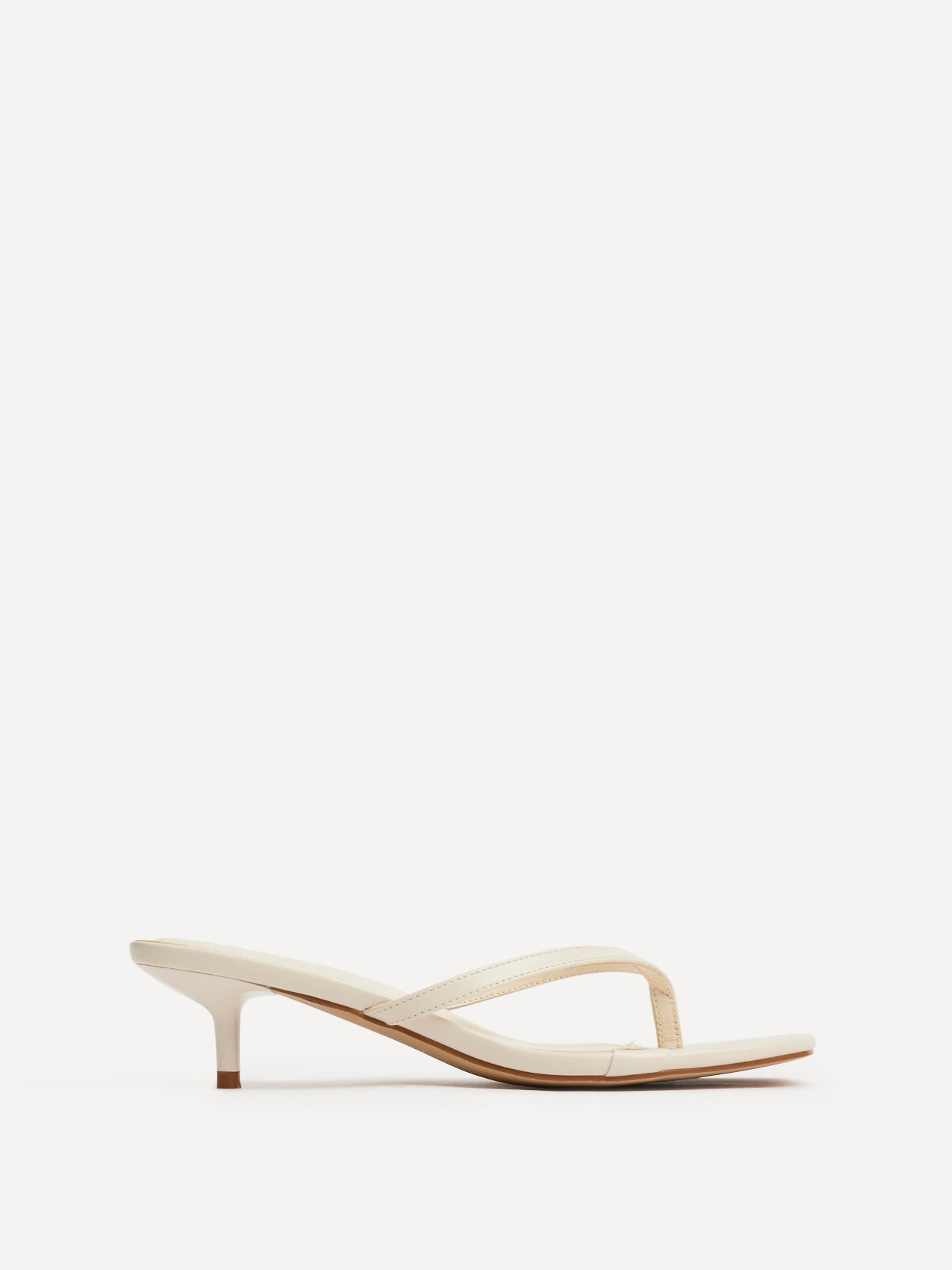 Stassie Ivory Mule Heels