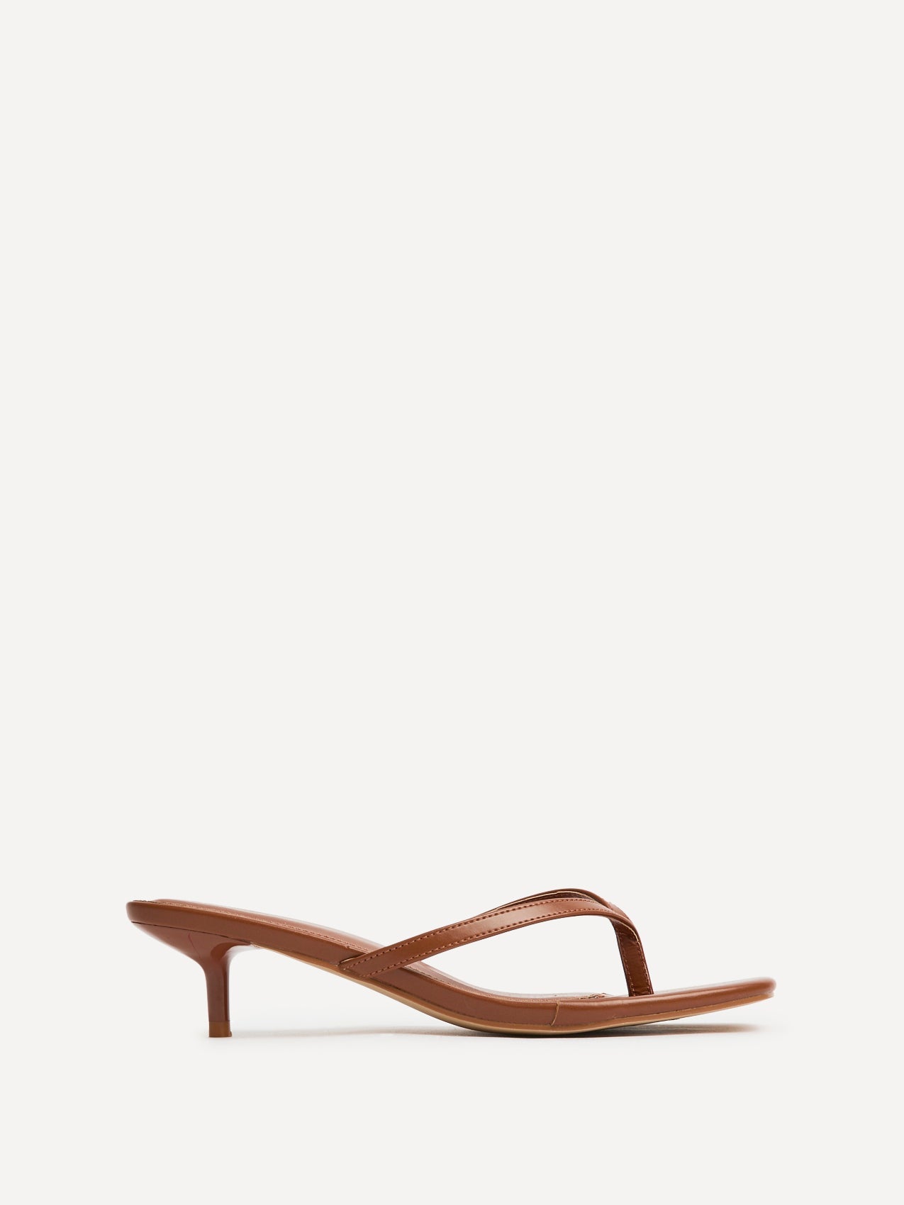 Stassie Tan Mule Heels