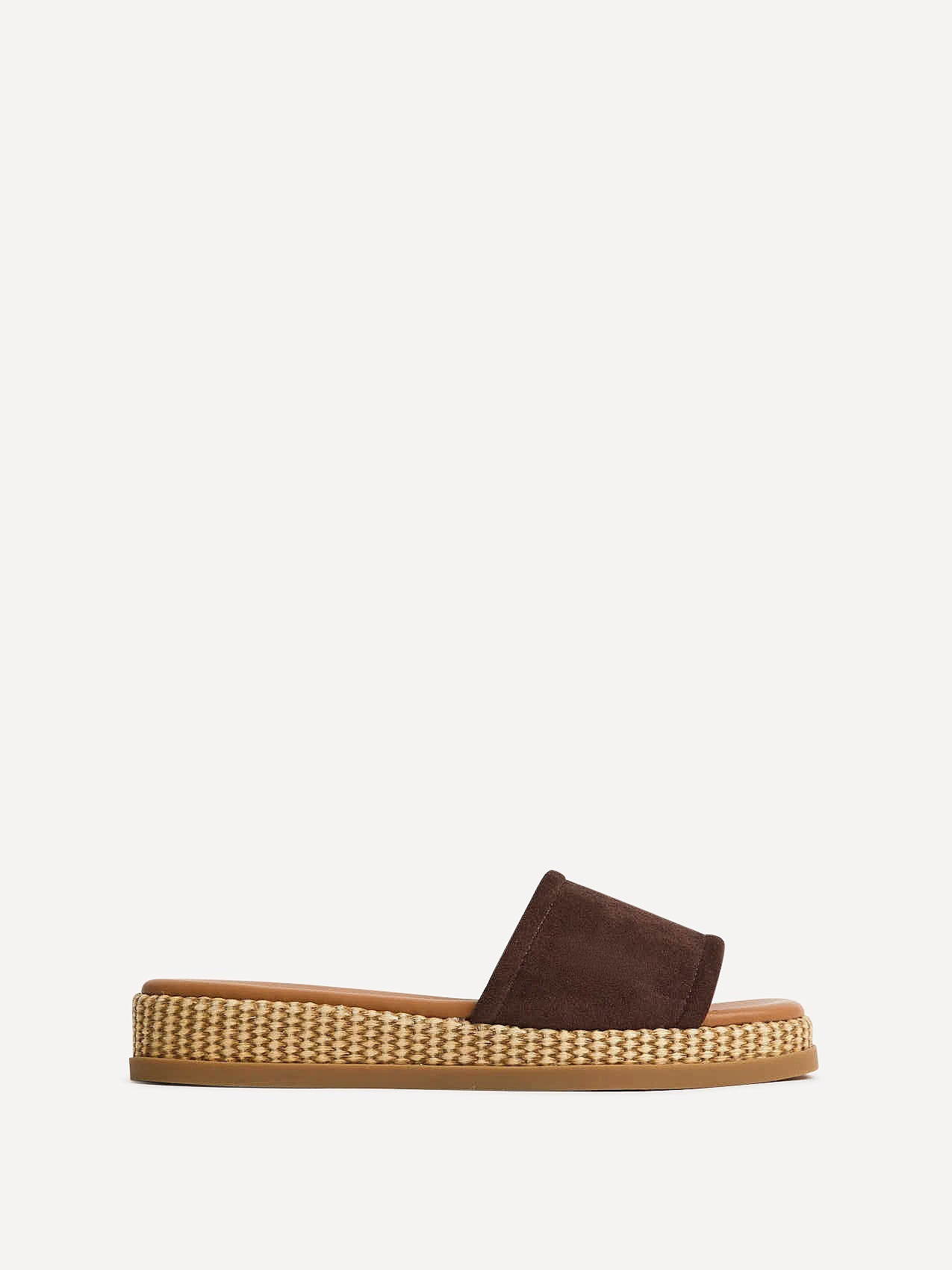 Stay Brown Flatform Mule Sandals