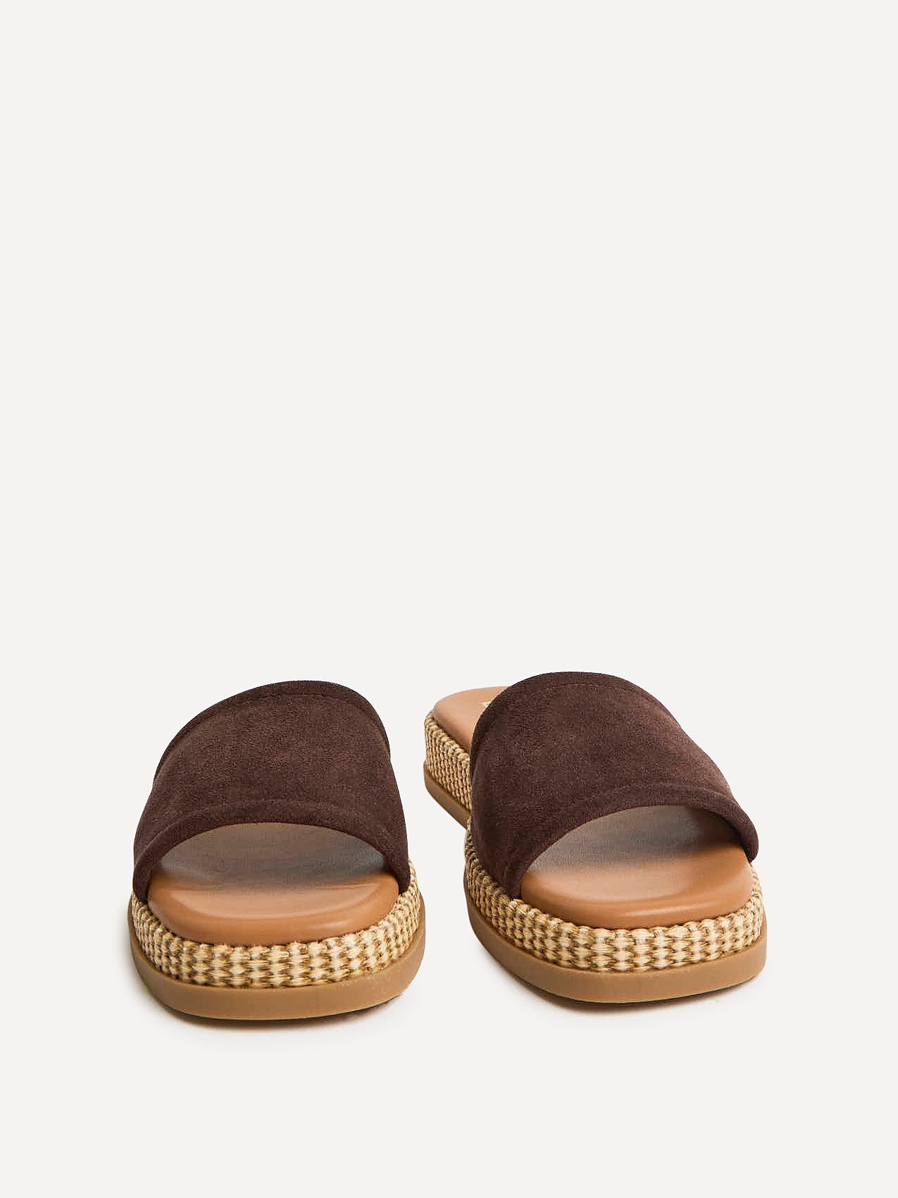 Stay Brown Flatform Mule Sandals