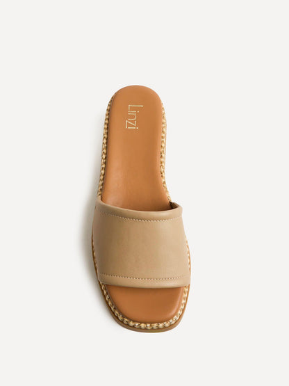 Stay Taupe Flatform Mule Sandals
