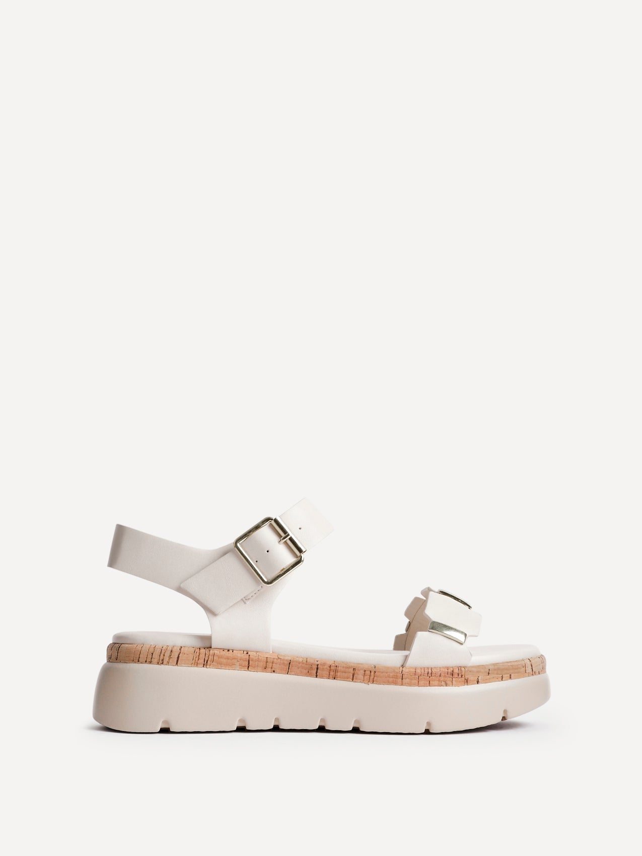 Stride Nude Flatform Sandals
