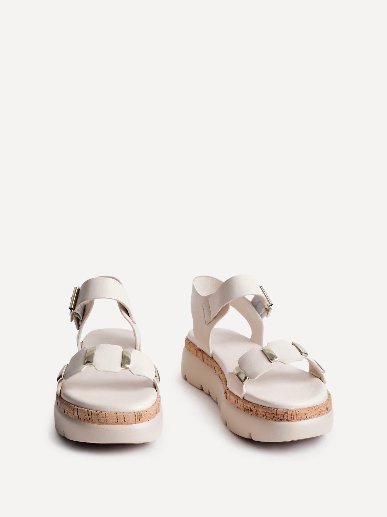 Stride Nude Flatform Sandals