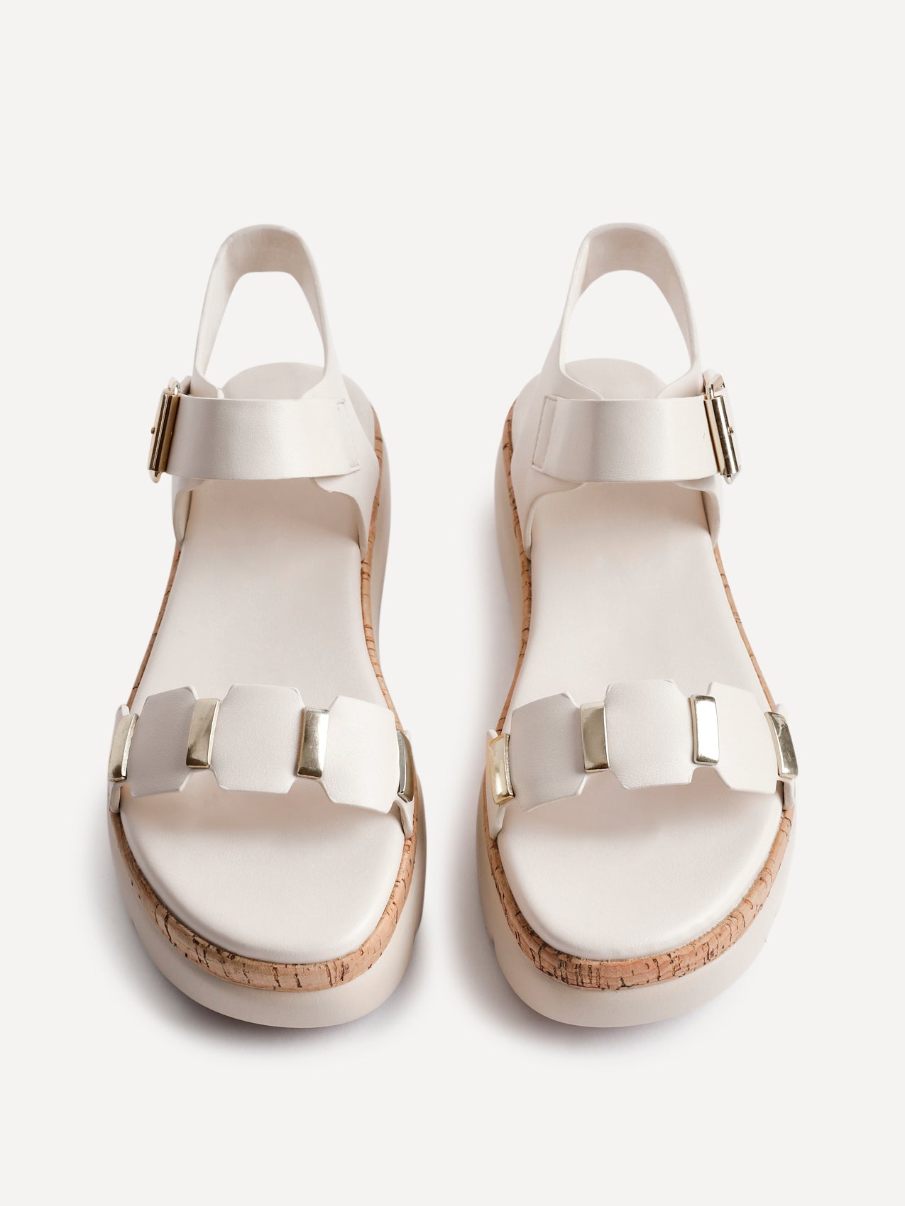 Stride Nude Flatform Sandals