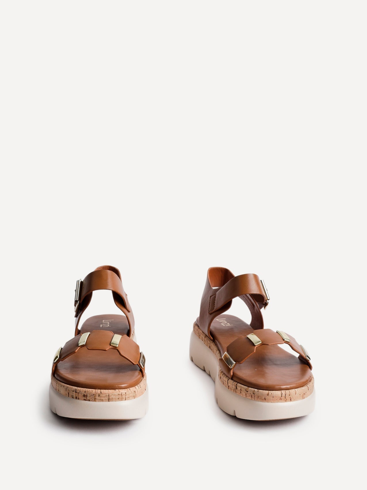 Stride Tan Flatform Sandals