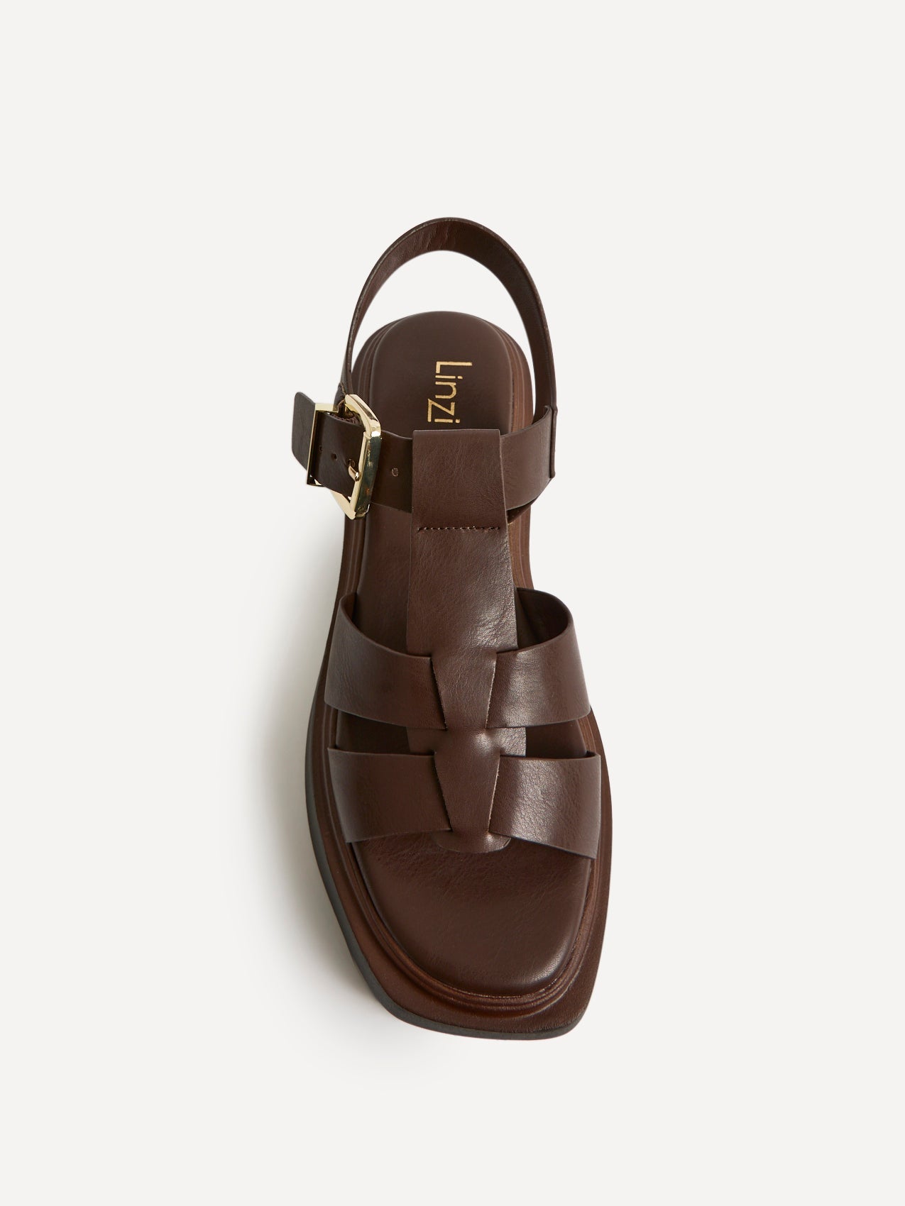 Subtract Brown Gladiator Flatform Sandals
