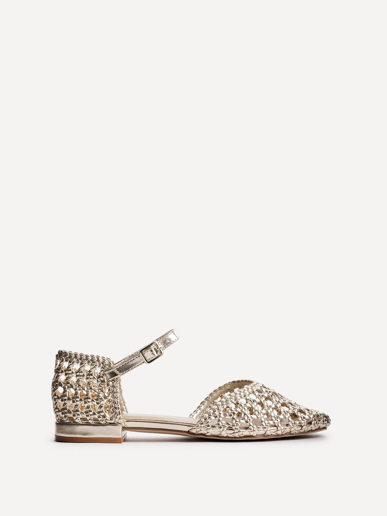 Suki Gold Handwoven Sandals