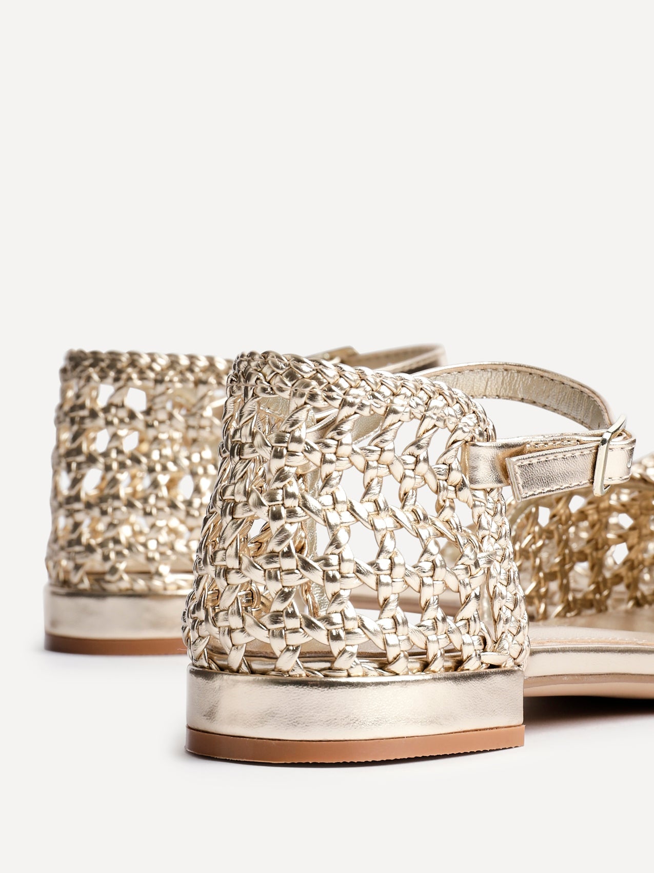 Suki Gold Handwoven Sandals
