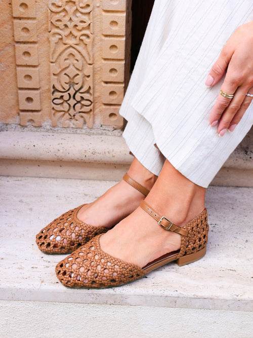 Suki Tan Handwoven Sandals
