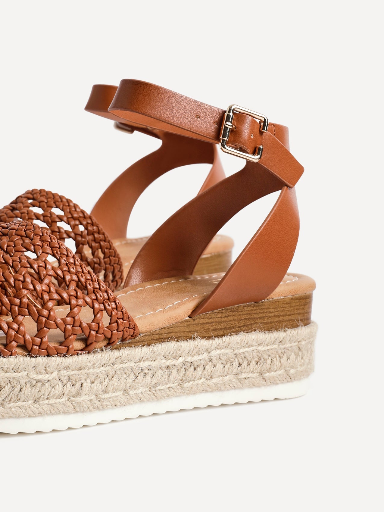 Sundown Tan Espadrille Flatform Sandals