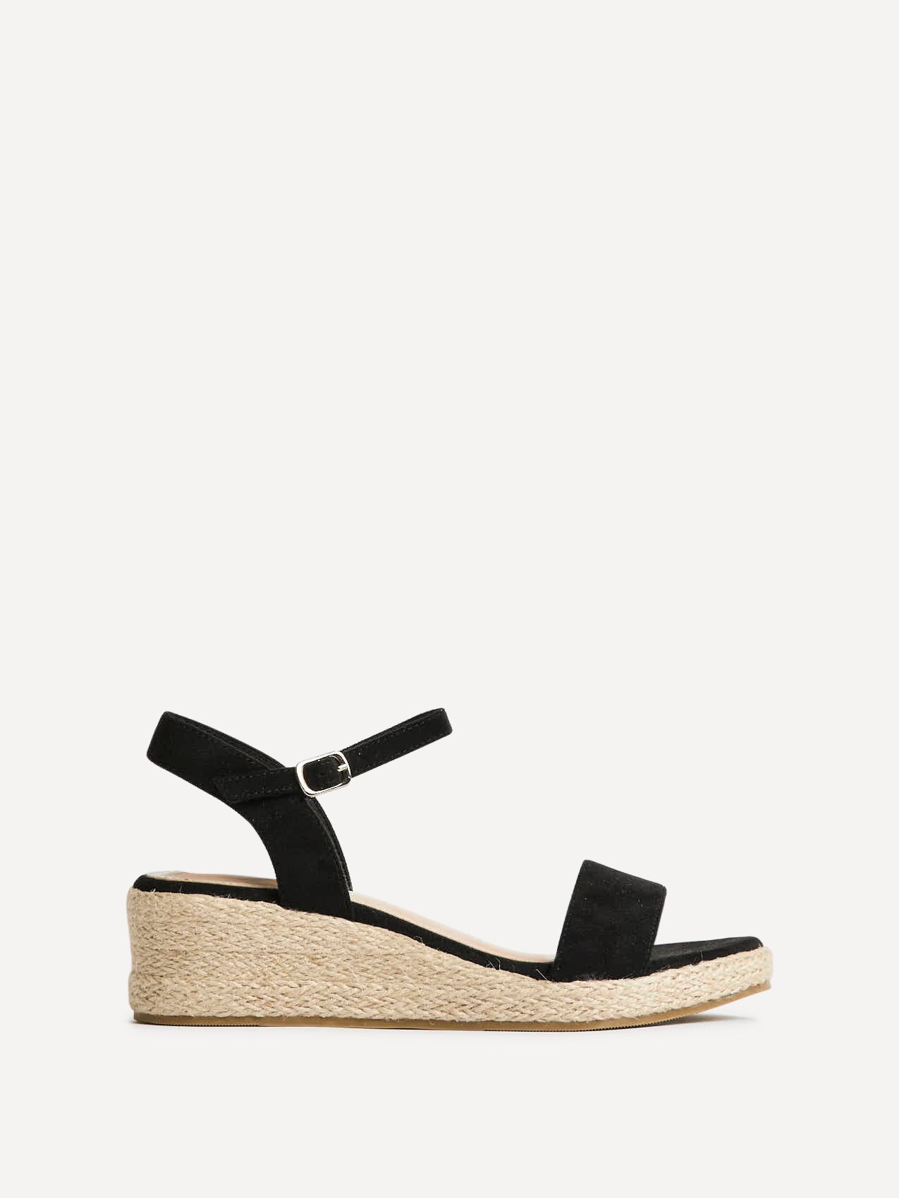 Sunrise Black Espadrille Flatform Sandals