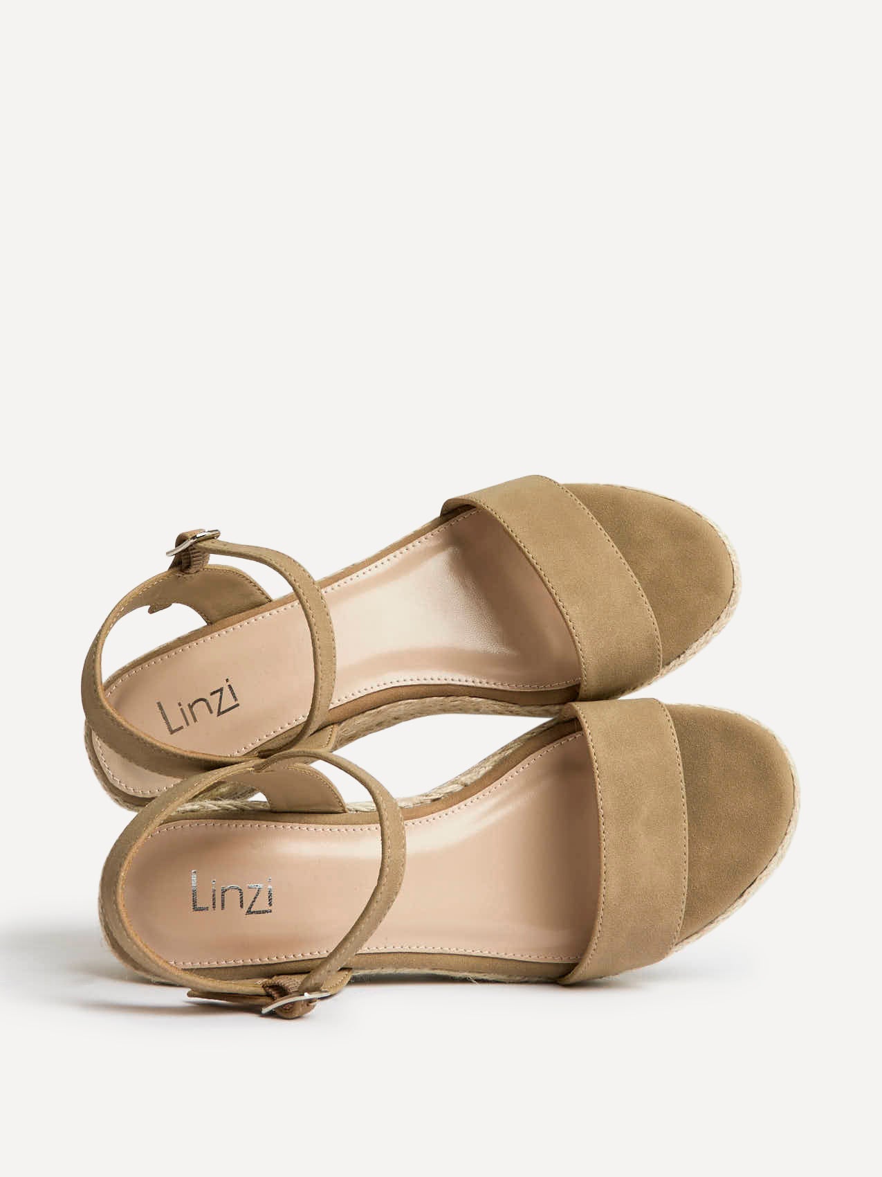 Sunrise Taupe Espadrille Flatform Sandals