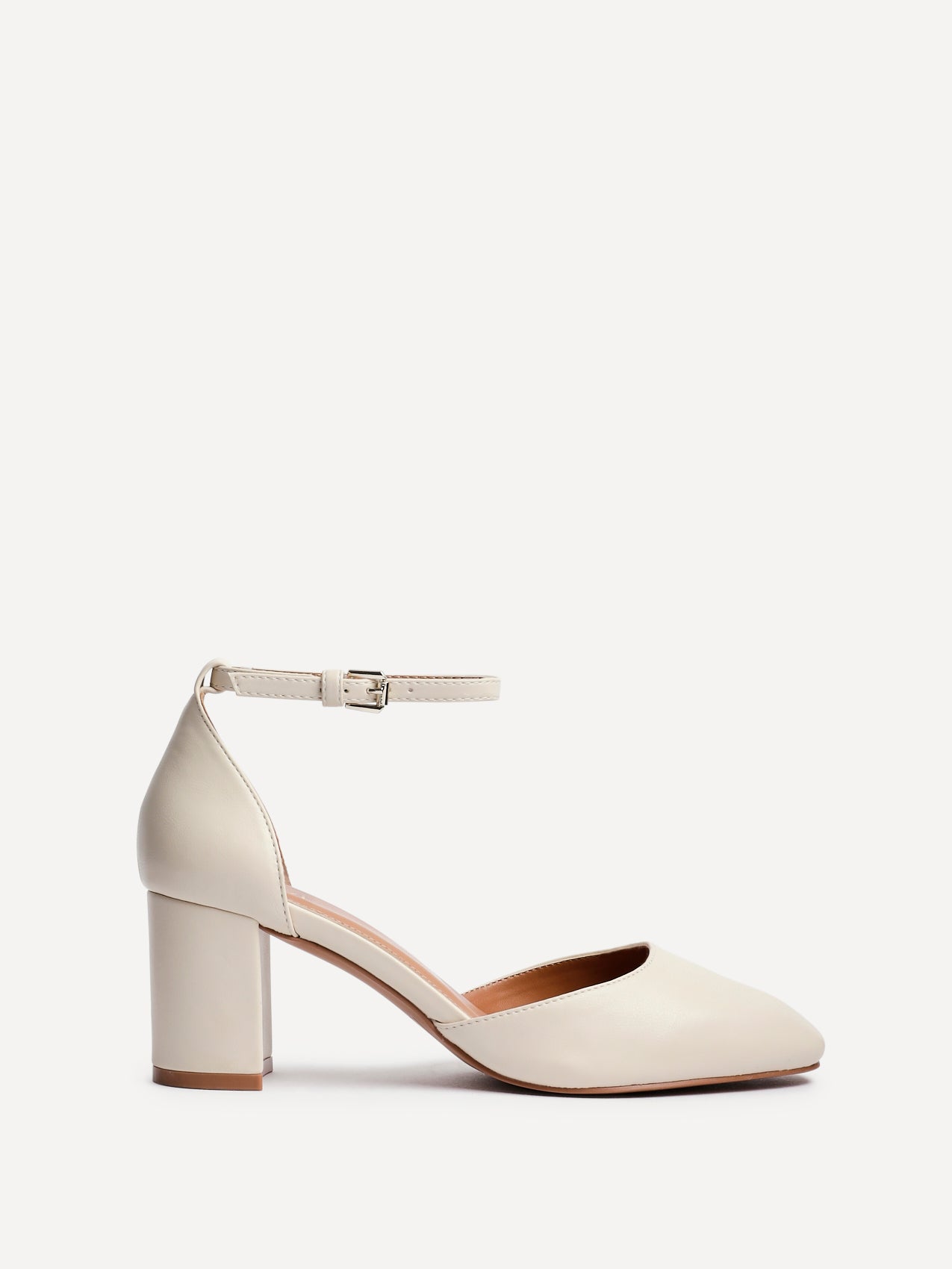 Sydney Nude Square Toe Court Heels