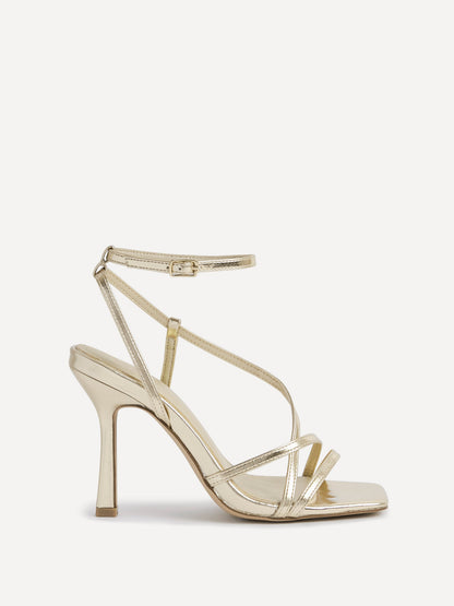 Savannah Gold Strappy Heels