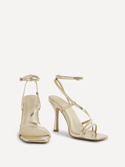 Savannah Gold Strappy Heels