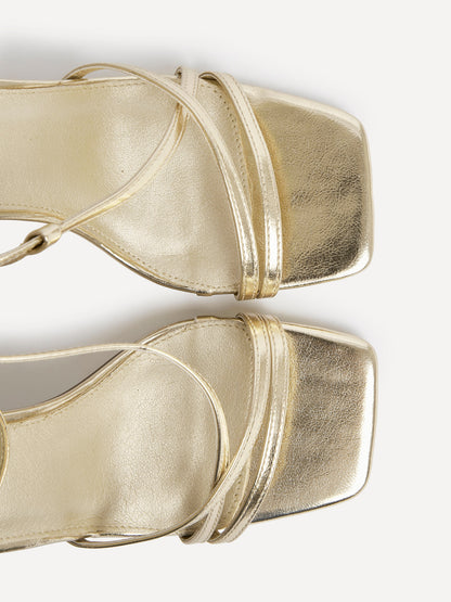 Savannah Gold Strappy Heels