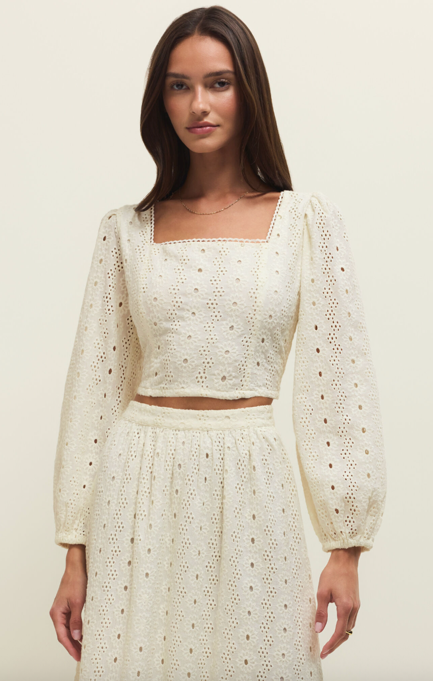 bria eyelet top