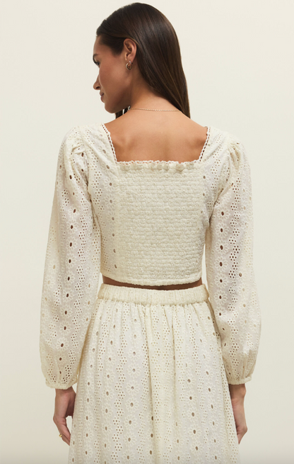 bria eyelet top