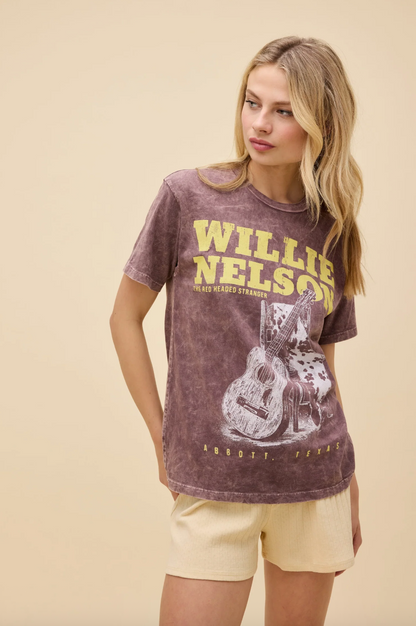 willie nelson red headed stranger weekend tee