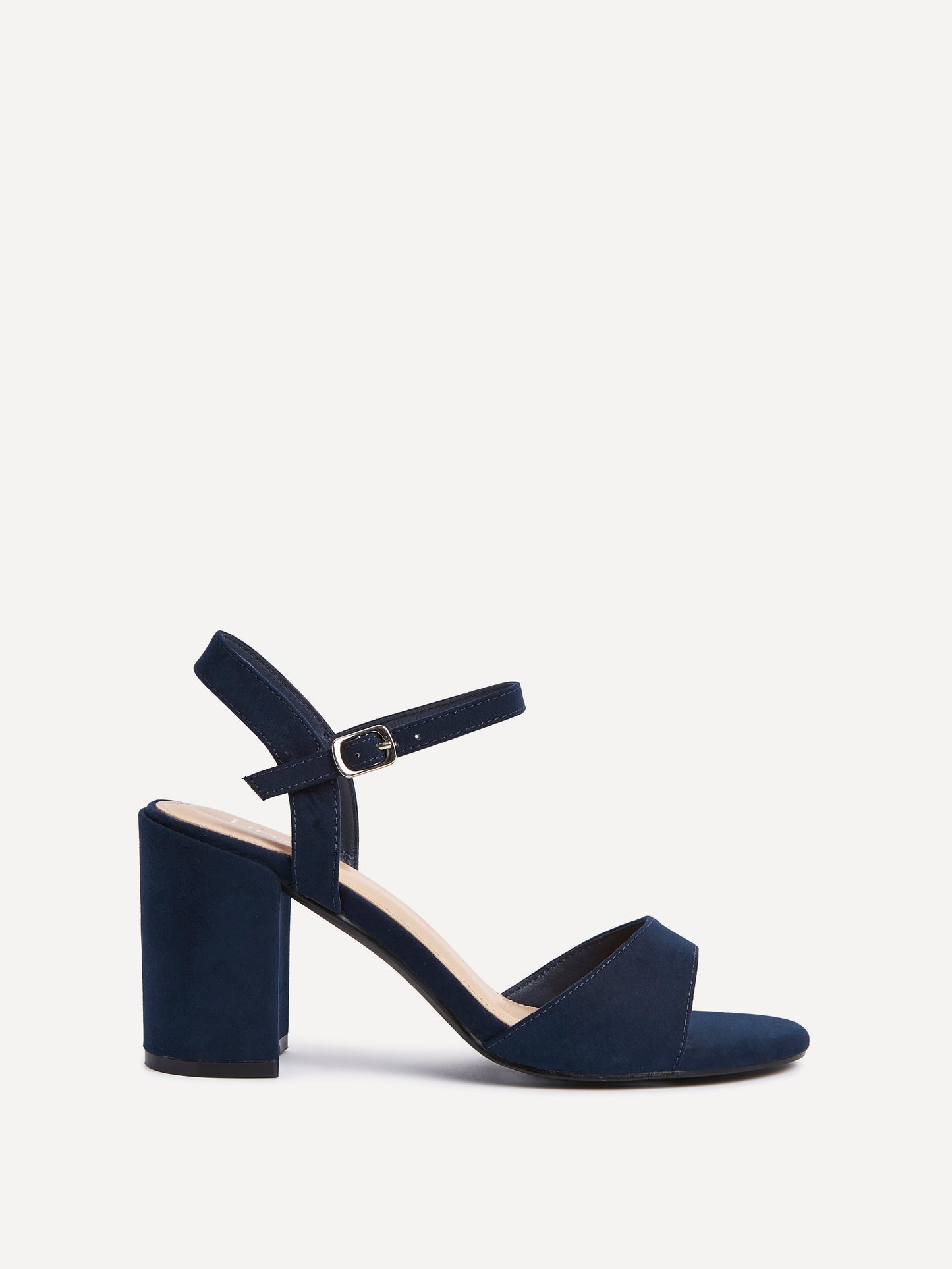 Soul Navy Faux Suede Block Heels