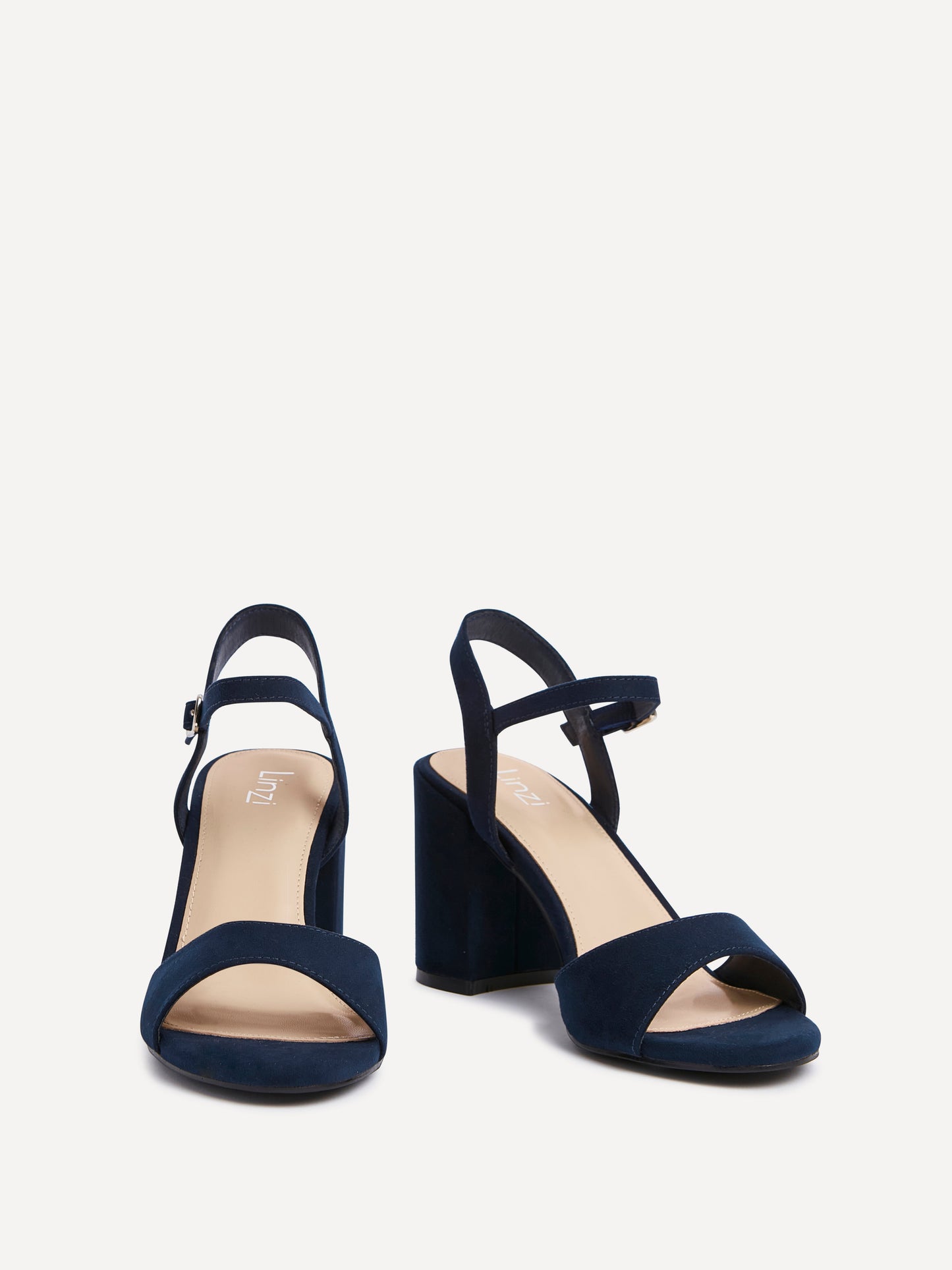 Soul Navy Faux Suede Block Heels