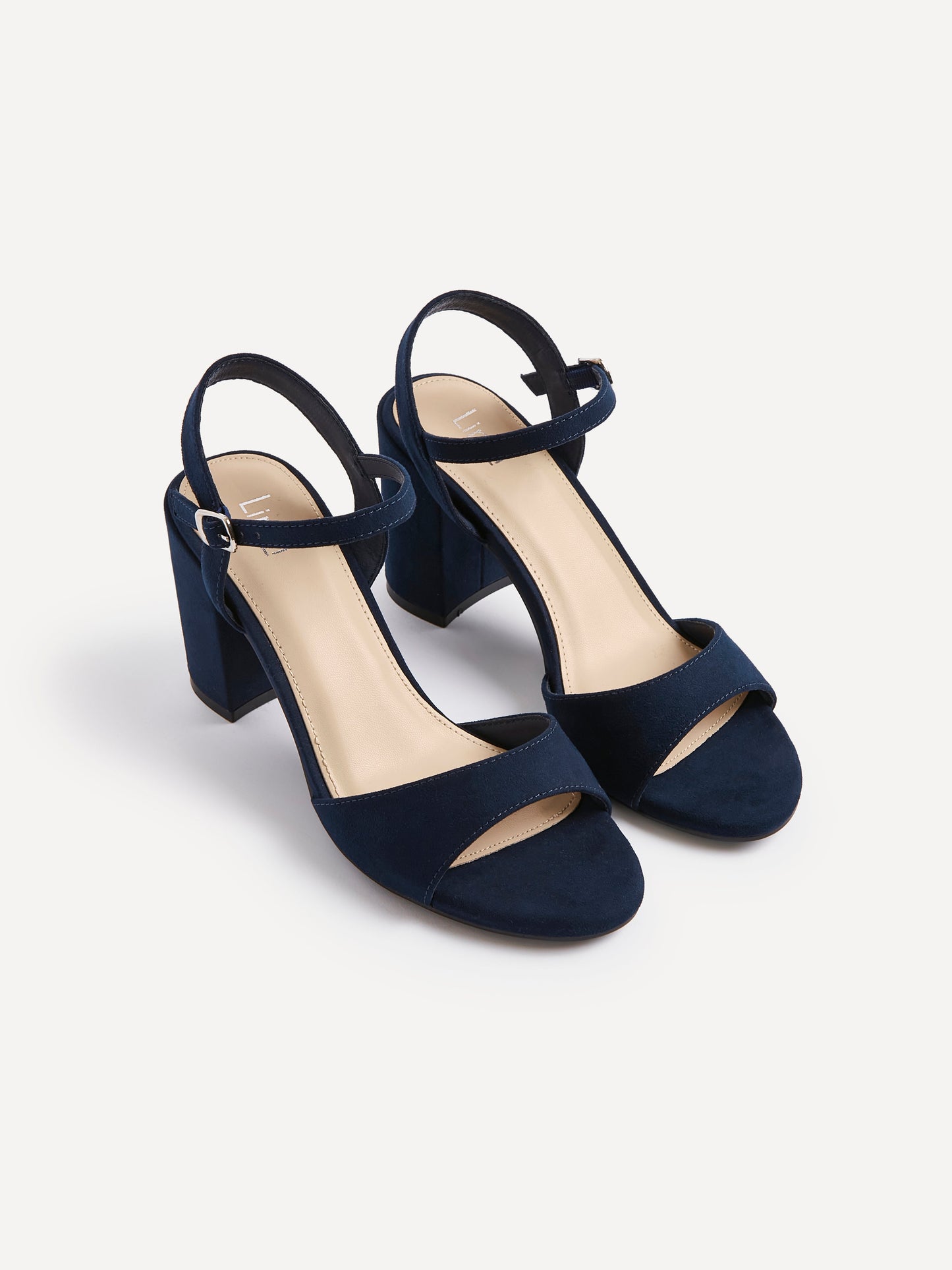 Soul Navy Faux Suede Block Heels