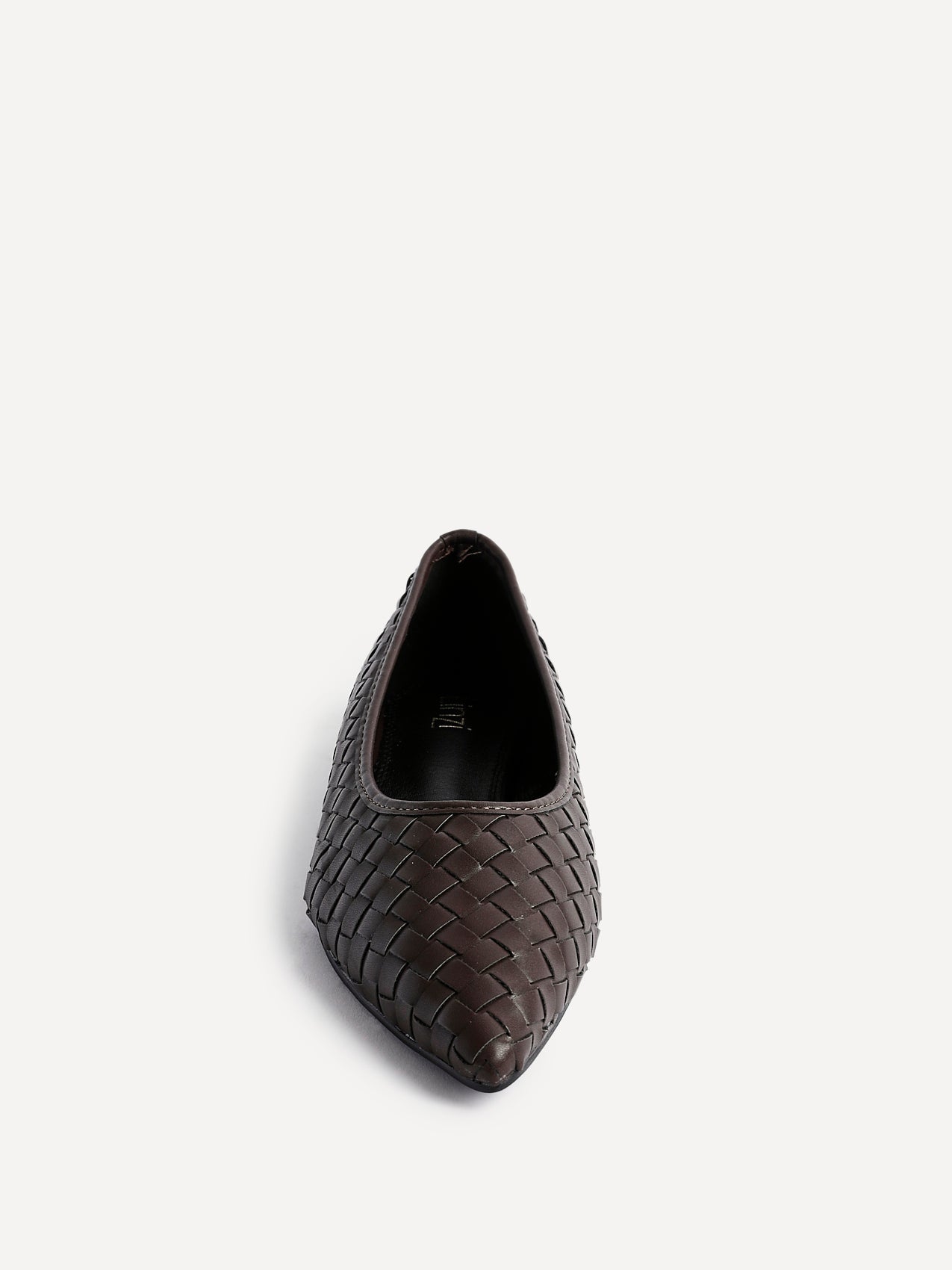 Talina Brown Faux Leather Ballet Flats
