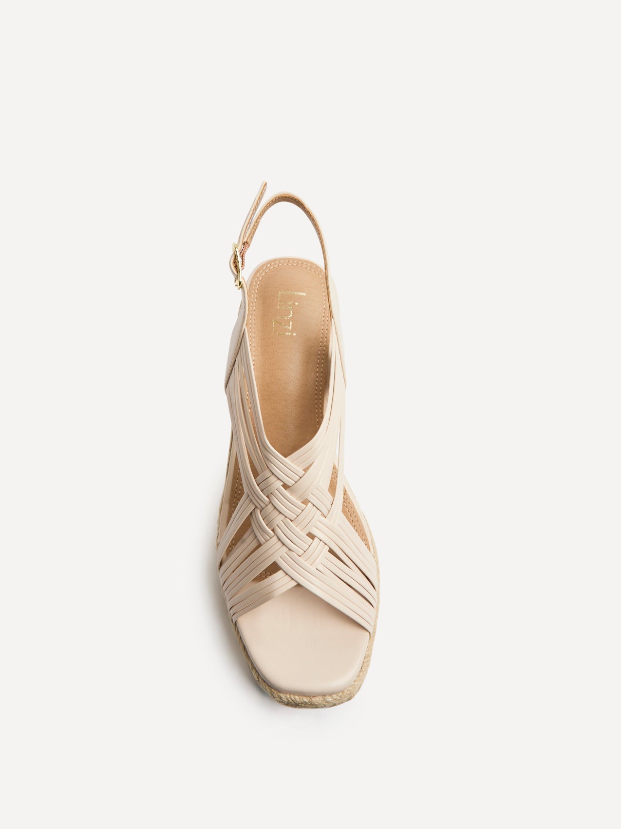 Tamed Nude Woven Espadrille Wedges