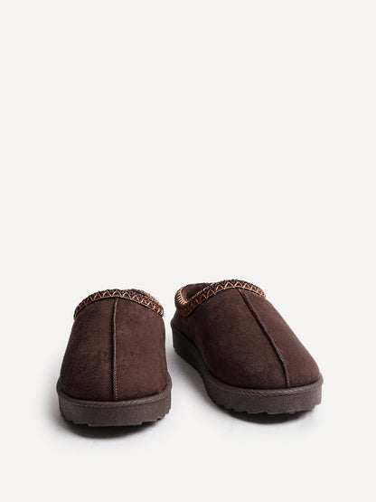 Tammy Brown Faux Suede Slippers