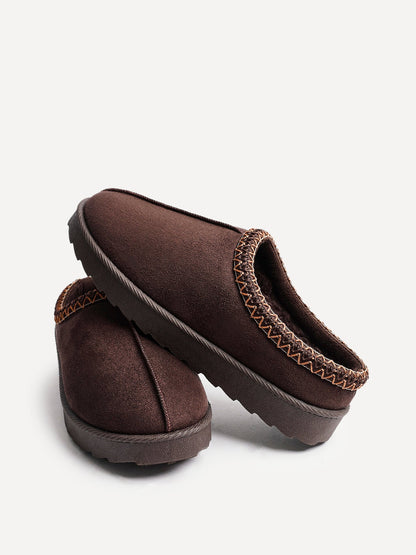 Tammy Brown Faux Suede Slippers