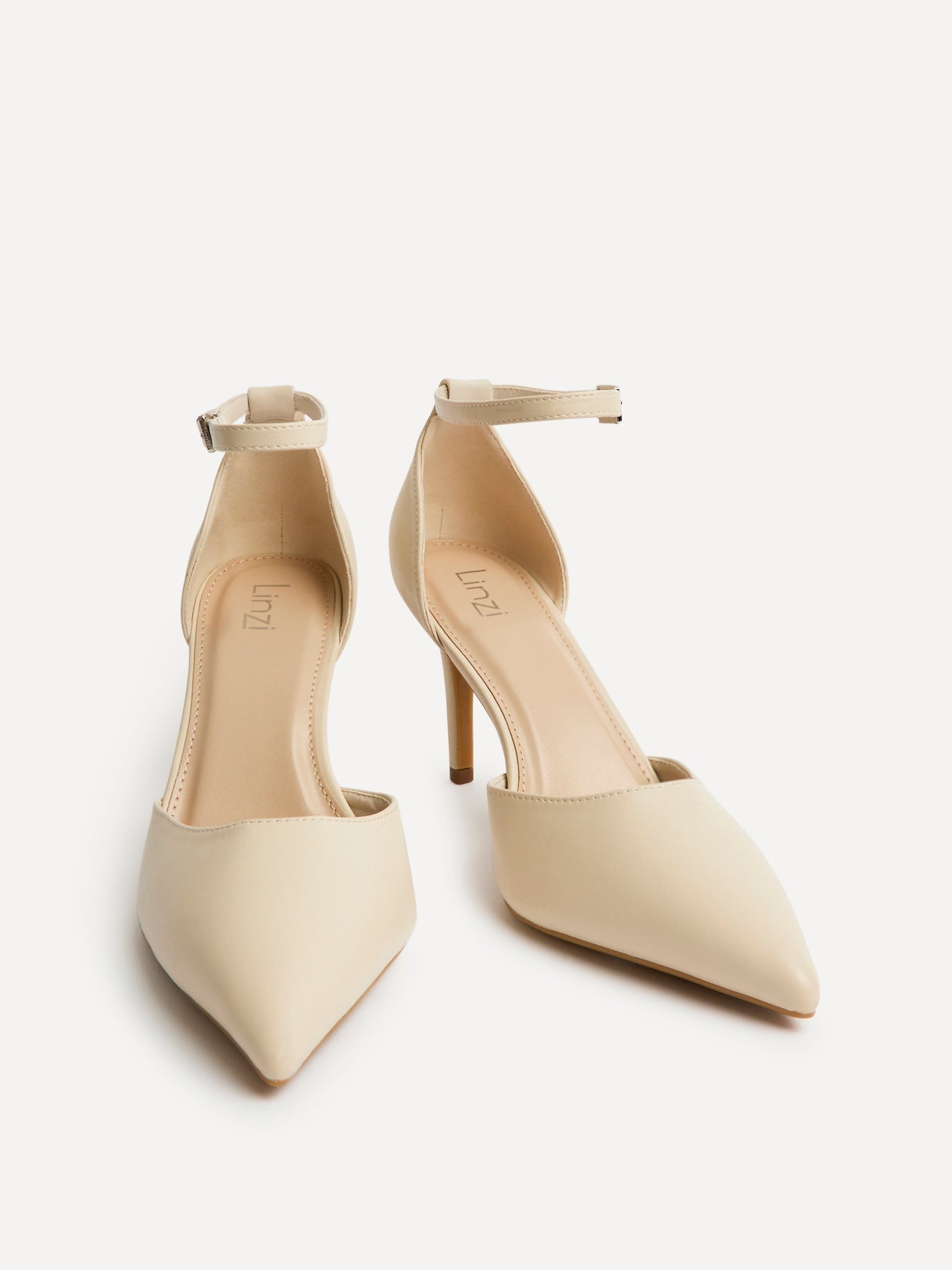 Thea Nude Faux Leather Stiletto Court Heels