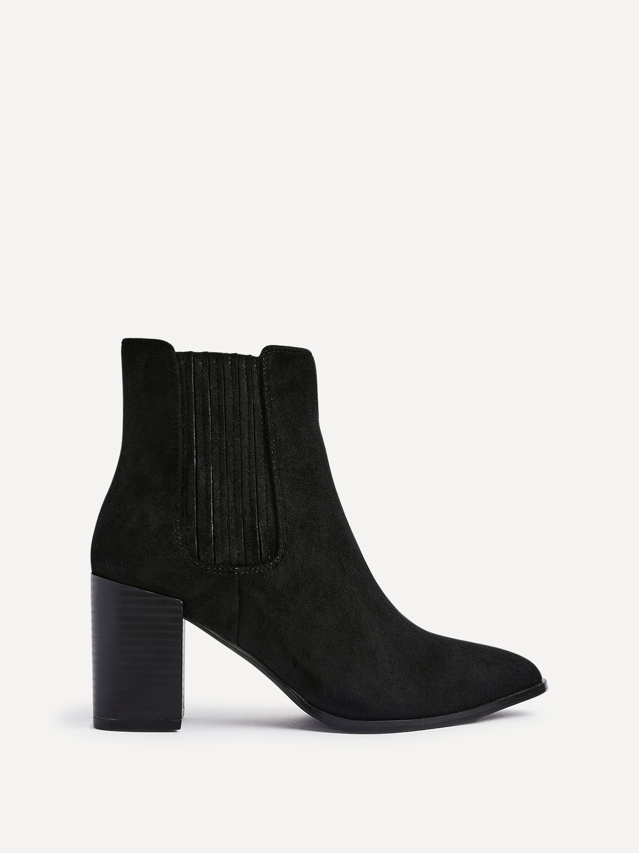 Thrive Black Block Heeled Boots