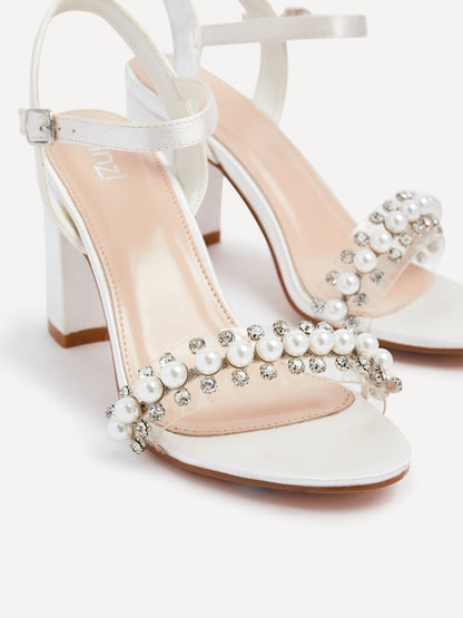 Tinsley Bridal Ivory Beaded Heels