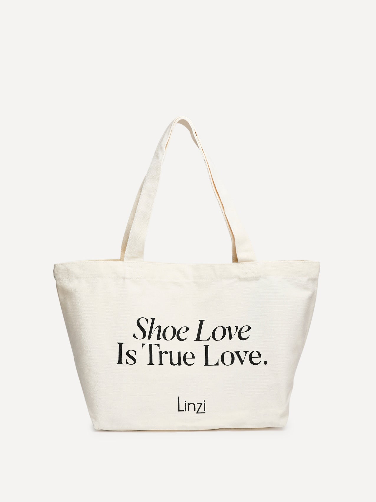 Linzi Beige Canvas Tote Bag