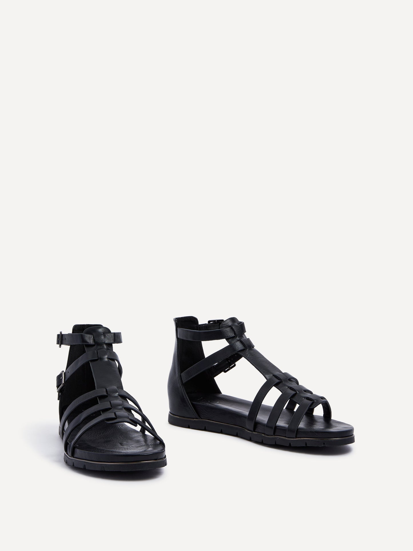 Tour Black Gladiator T-Bar Sandals