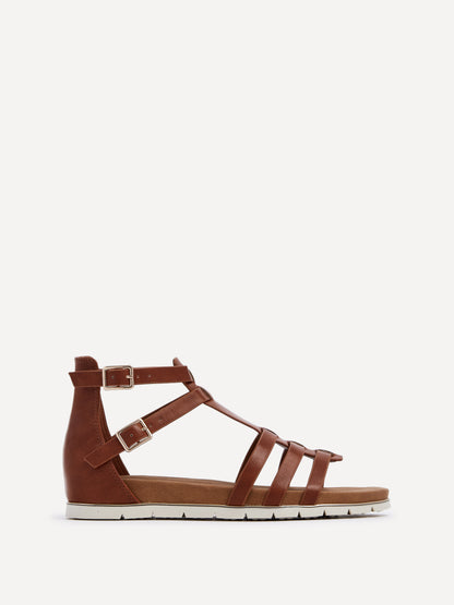 Tour Tan Gladiator T-Bar Sandals