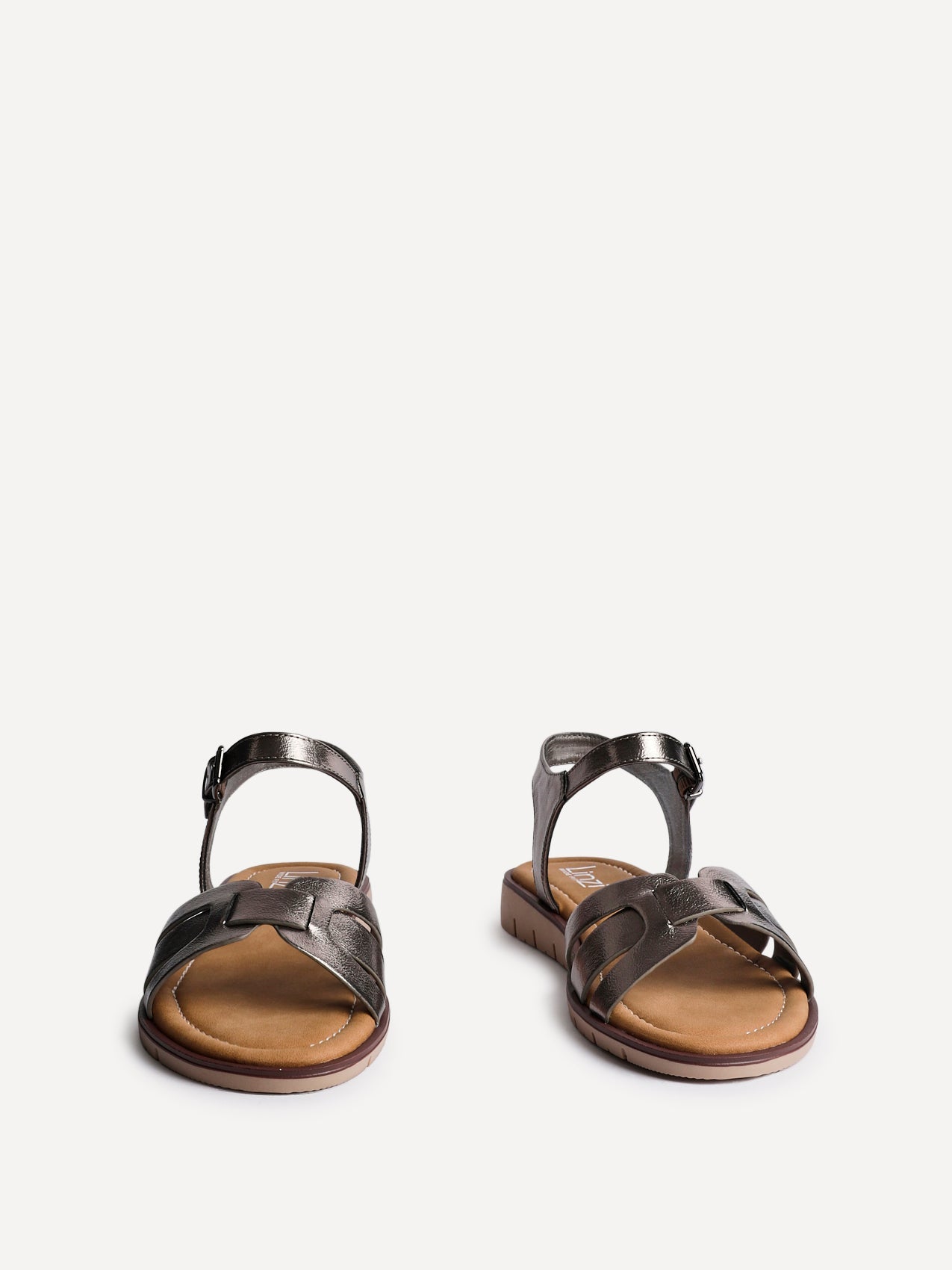 Twirl Wide Fit Pewter Sandals