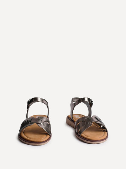 Twirl Wide Fit Pewter Sandals