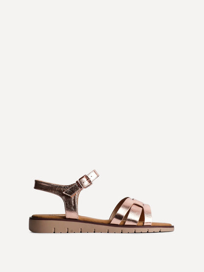 Twirl Wide Fit Rose Gold Sandals