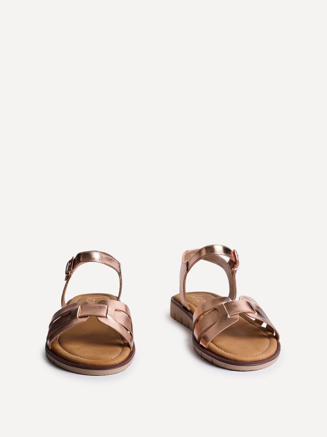 Twirl Wide Fit Rose Gold Sandals
