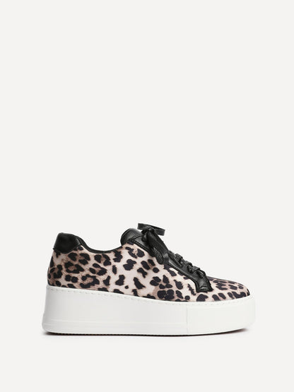 Twyla Leopard Print Trainers