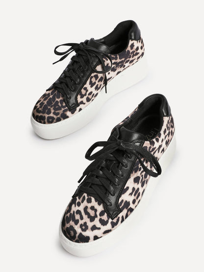 Twyla Leopard Print Trainers