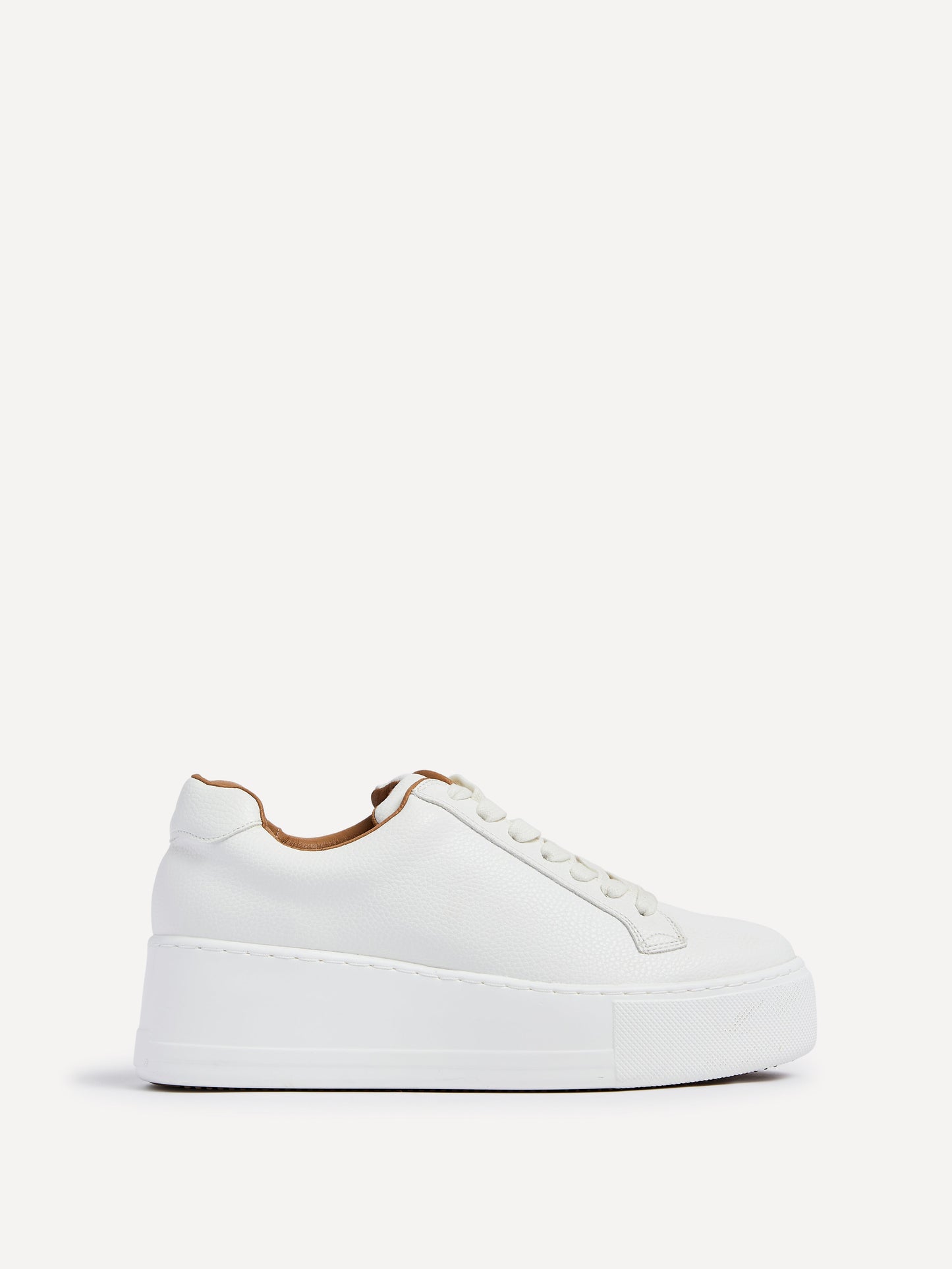 Twyla White Faux Leather Trainers