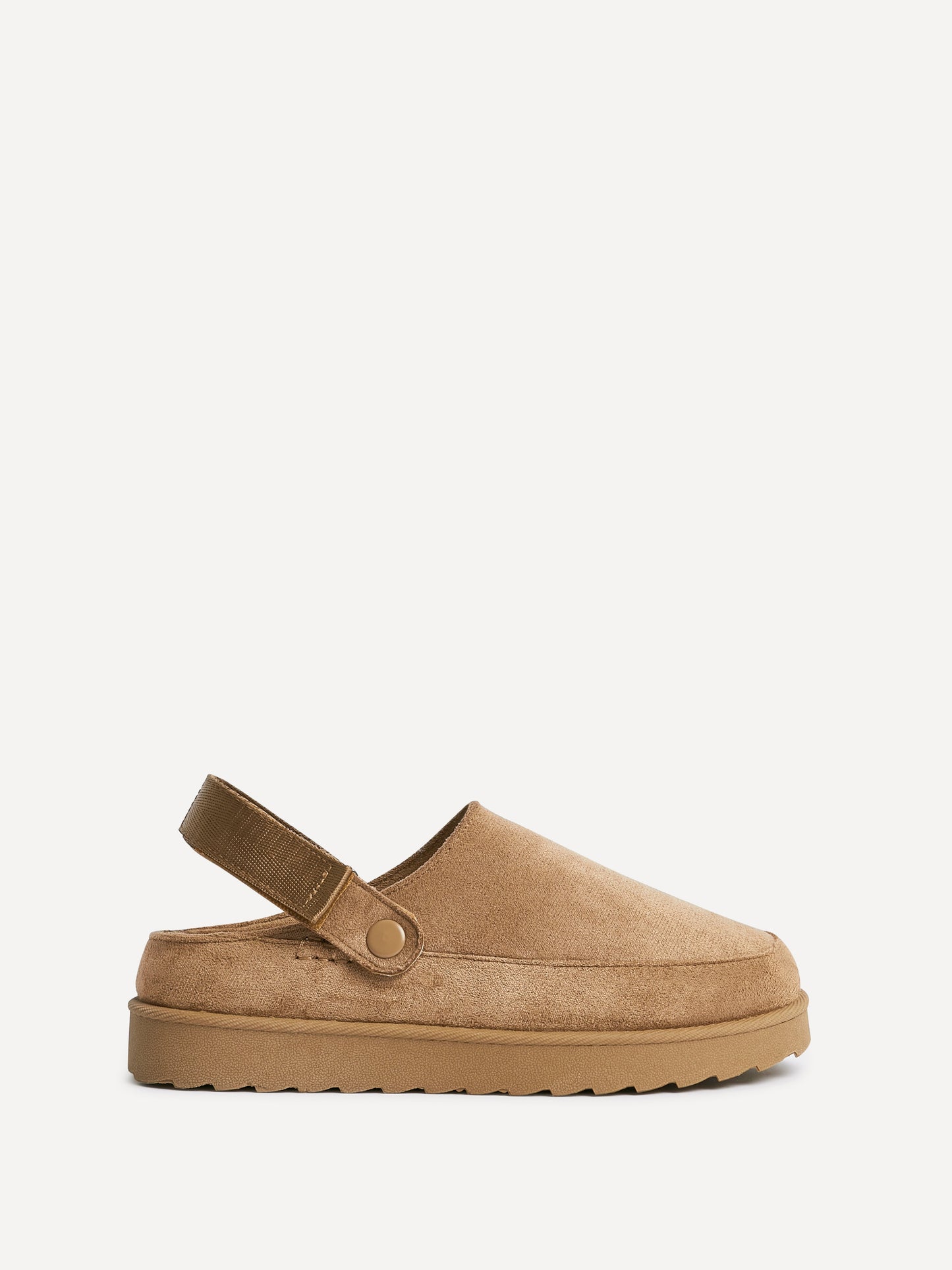 Teddy Chestnut Faux Fur Clogs