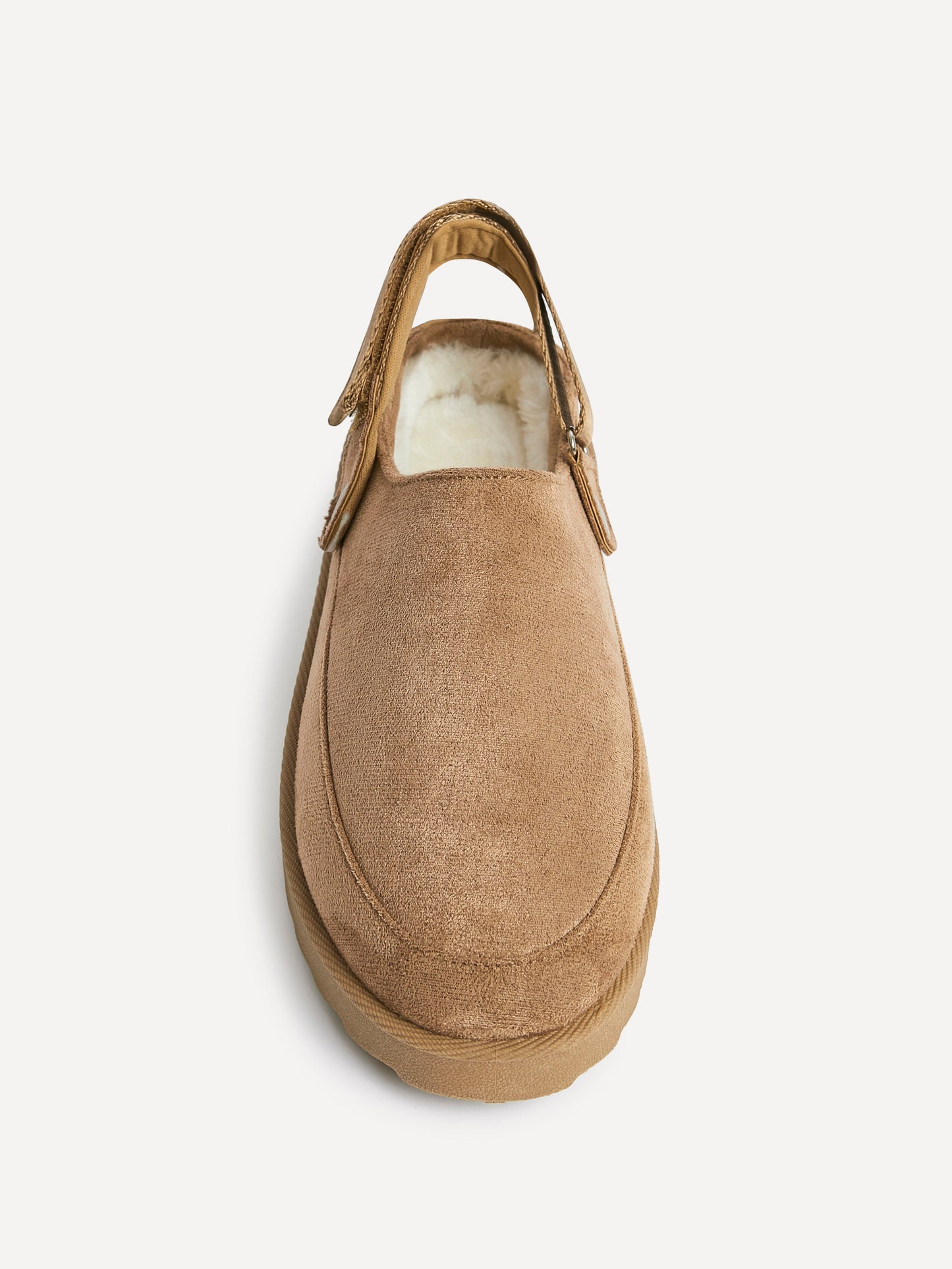 Teddy Chestnut Faux Fur Clogs