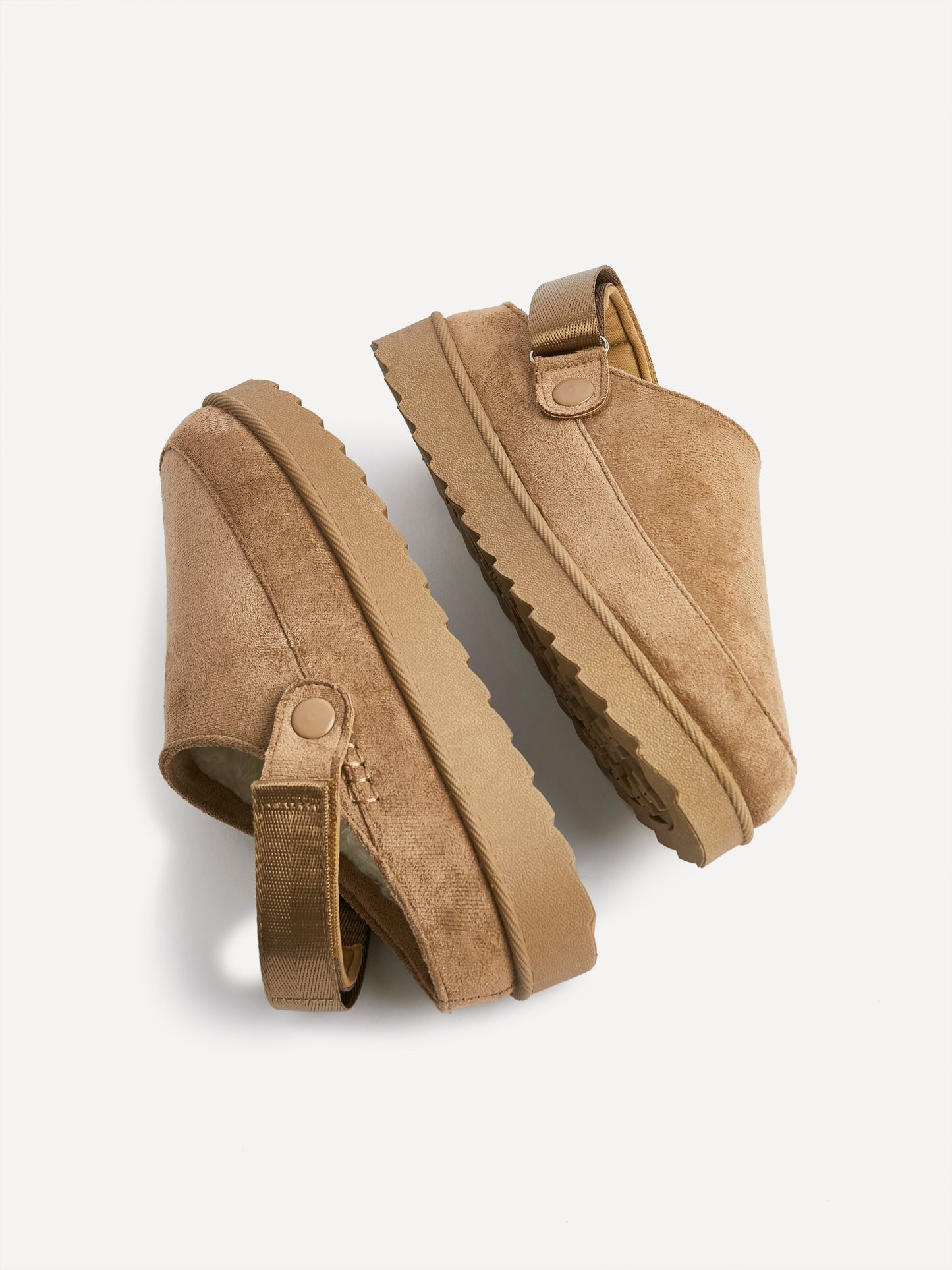 Teddy Chestnut Faux Fur Clogs