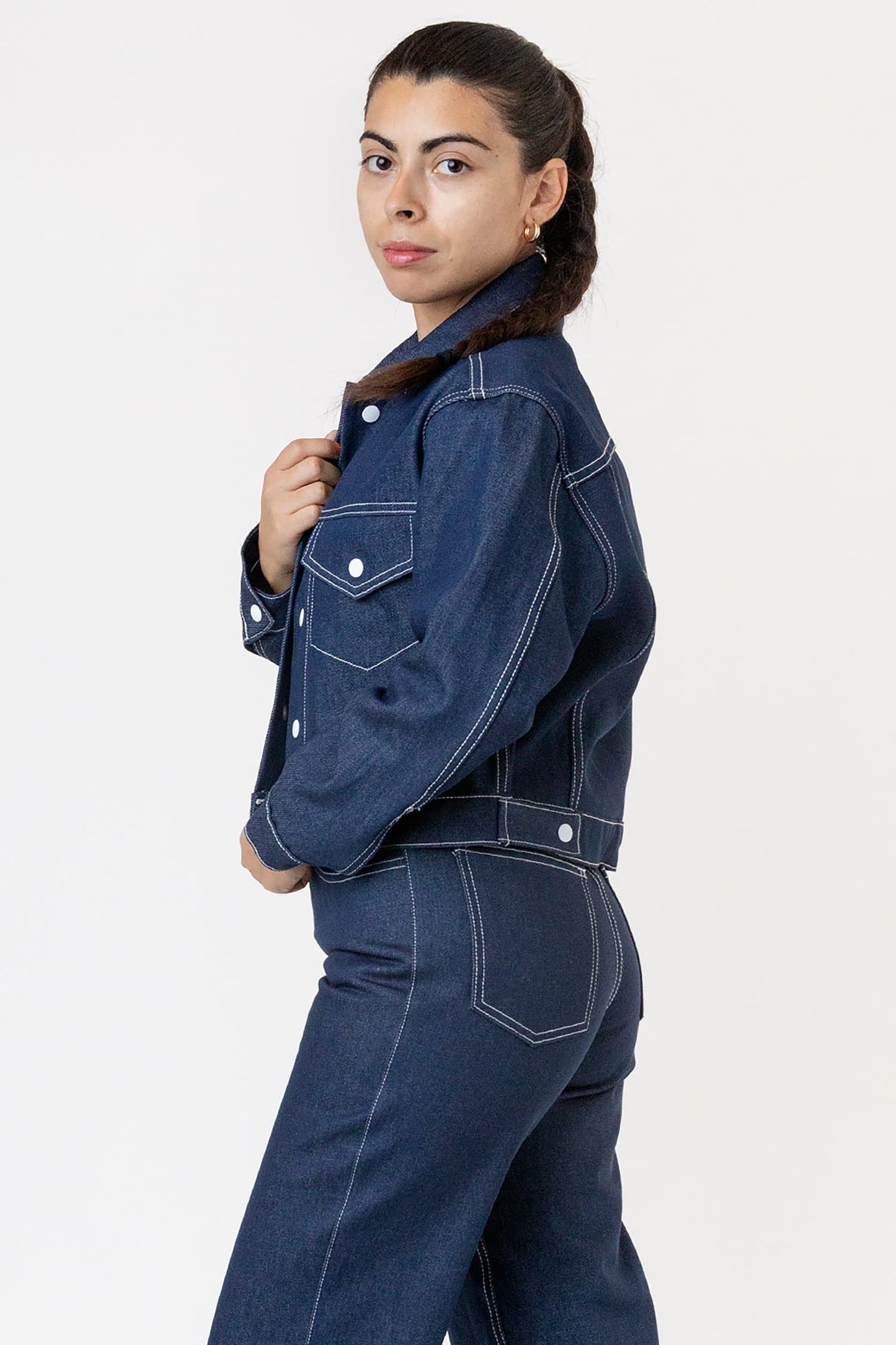 RDNW03 - Raw Indigo Cropped Denim Jacket