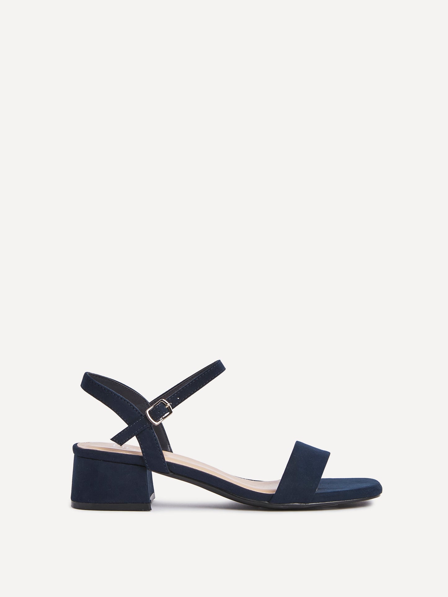 Tillie Navy Faux Suede Low Heels
