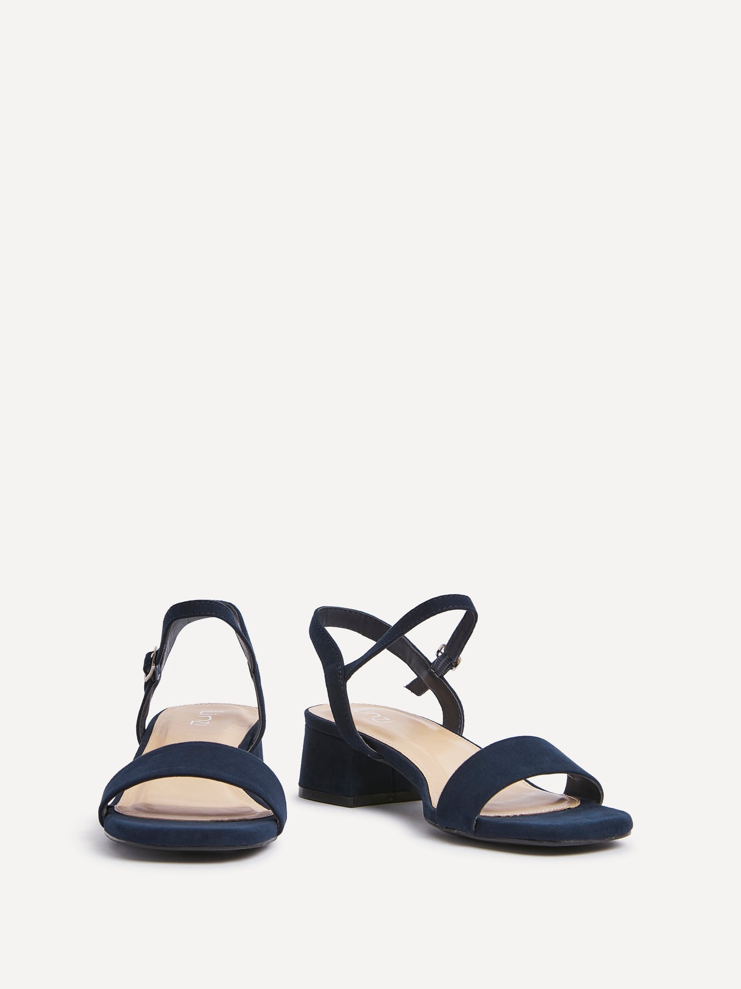 Tillie Navy Faux Suede Low Heels