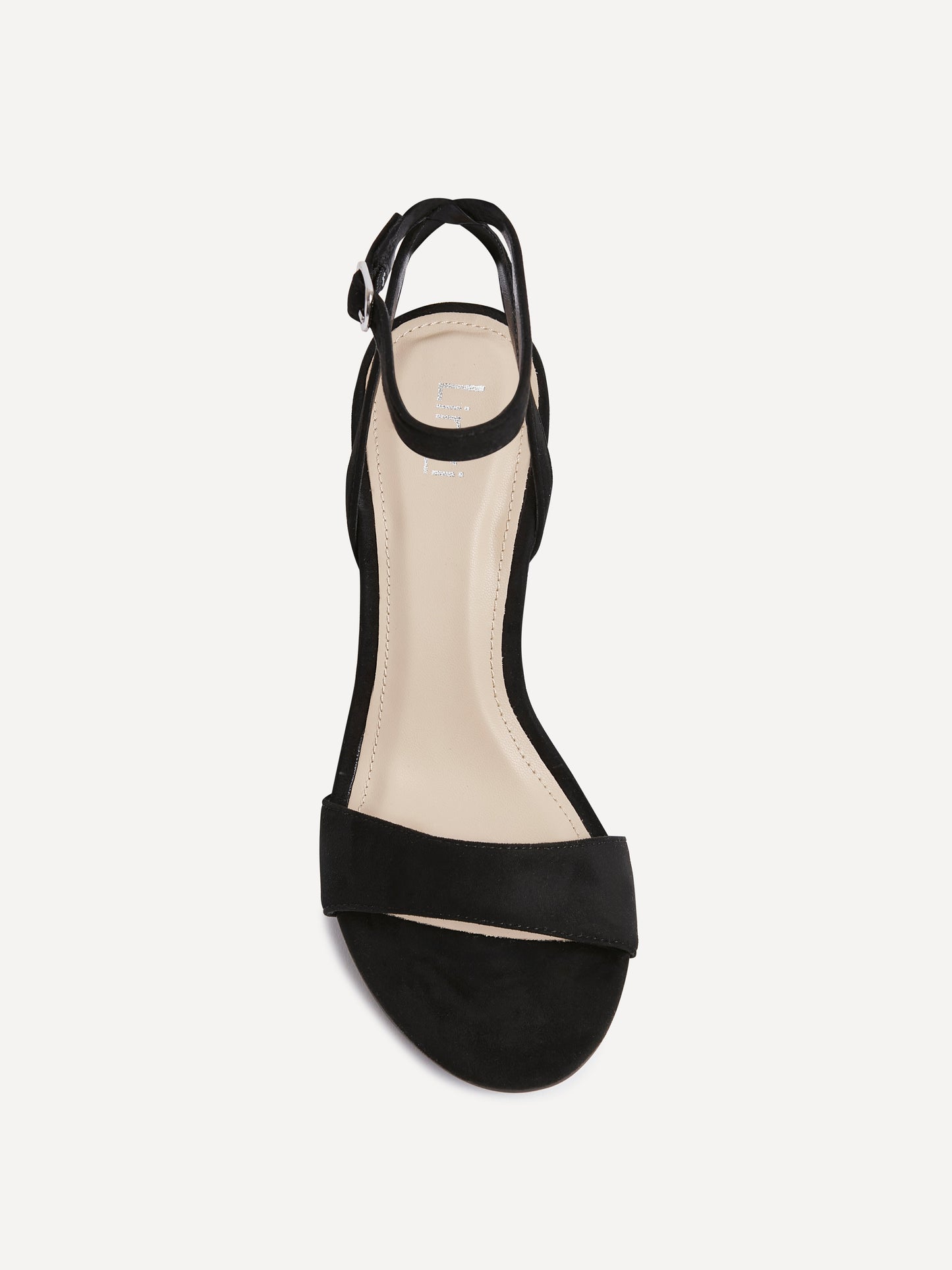 Trance Black Faux Suede Block Heels